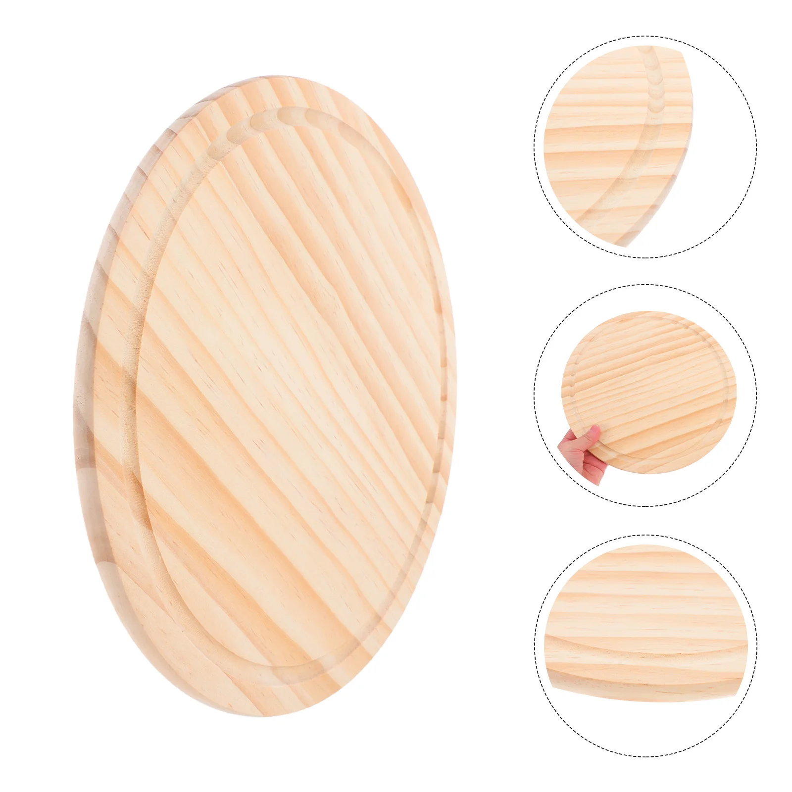 

Round Wooden Serving Tray Wood Wood Tray Bread Cake Sushi Pizza Cutting Board Charcuterie Platter