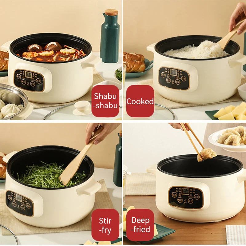 110v intelligent electric Cooking pot Travel electric frying pan Multifunctional electric hot pot portable rice cooker