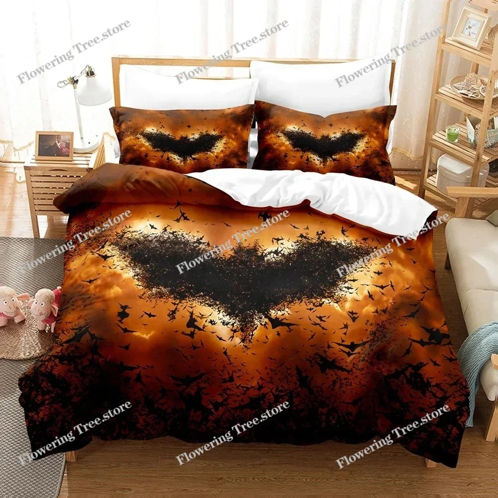 Bats Bedding Set 3D Printing Bedroom Decor Duvet Quilt Cover Twin Queen King Single Double Bedclothes With Pillowcase