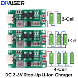 Multi-Cell 2S 3S 4S Type-C To 8.4V 12.6V 16.8V Step-Up Boost LiPo Polymer Li-Ion Charger 7.4V 11.1V 14.8V 18650 Lithium Battery