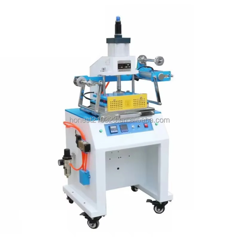 Leather Embossed Pneumatic 220V New Heat Press Machine Paper Plastic Printing Machine Paper Embossing Machine Automatic