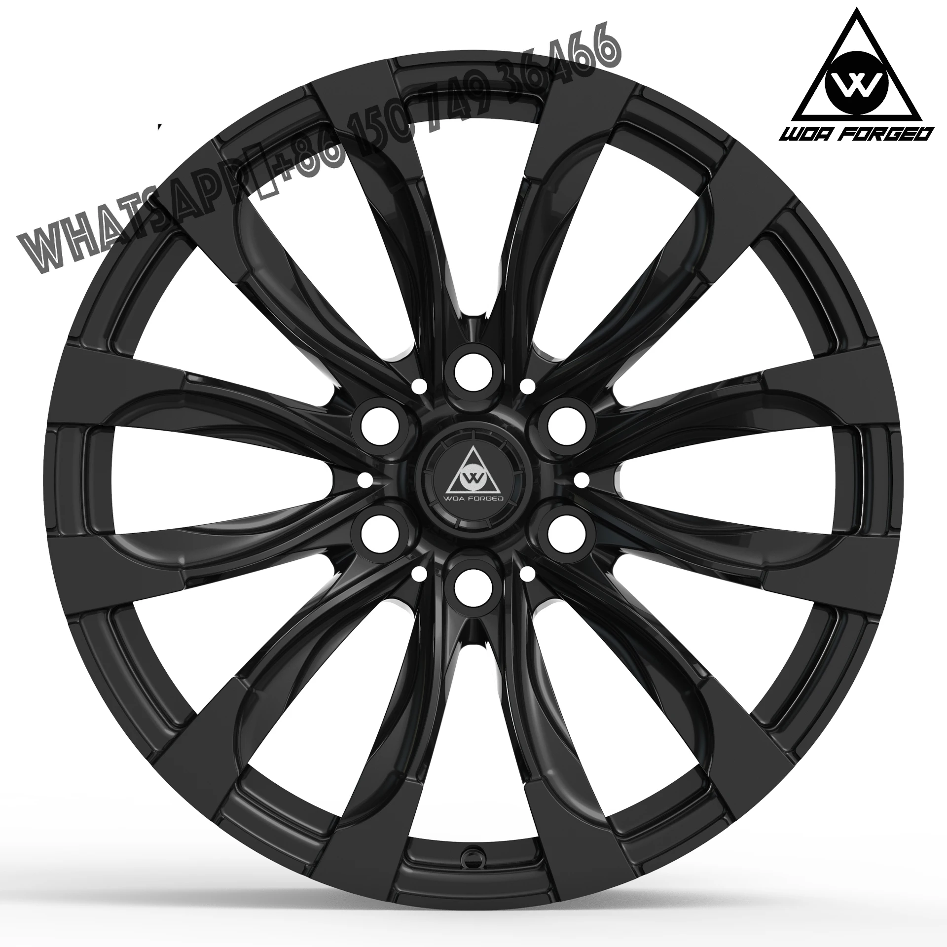 

New Hot Sell 18 20 21 22 26 Inch Customize Car Alloy Rims for Audi Benz Lexus 5x120 Black Burnishe Aluminium Forged Wheels