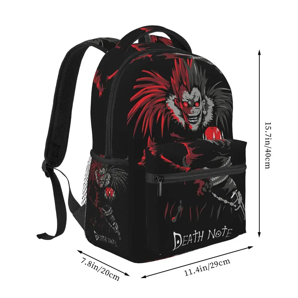 death note mini backpack Anime Death Note L.Lawliet Backpack Hot Sale Daypack Large Capacity  Children BookBag School Bag Shoulder Bags for Men Women