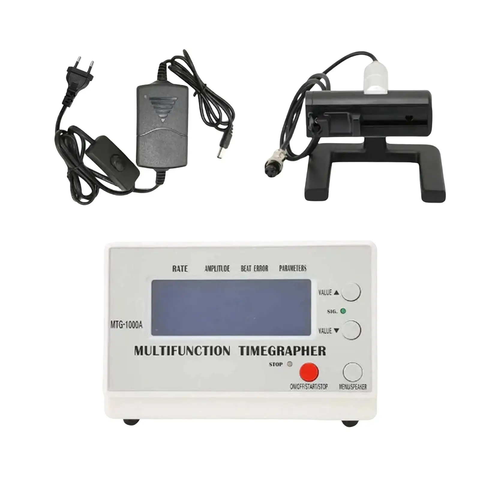 Timegrapher No.1000 Watch Calibration Tool for Watch Technician LCD Screen Multi Purpose Useful Tool EU Plug