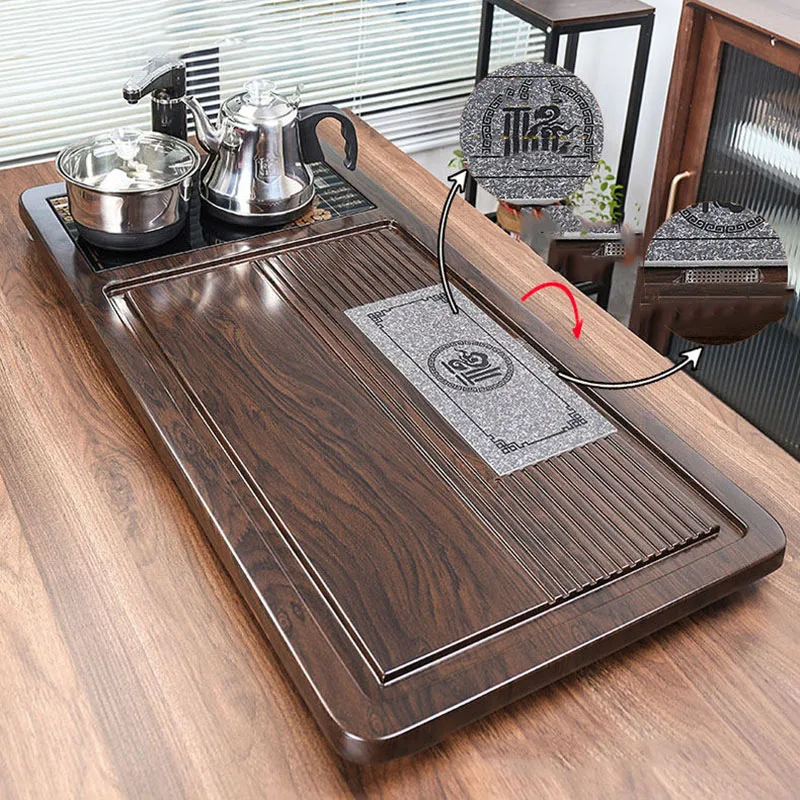 Serving Wooden Tea Tray Accessories Decorative Storage Rectangle Living Room Tea Tray Dining Hospitality Bandejas Home Products
