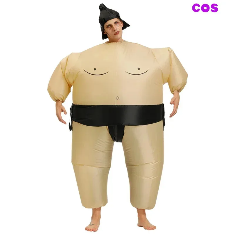 

A Halloween Cosplay Costumes Blow Up Sumo Fighter Inflatable Costumes Christmas Wrestling Party Role Play Dress Up for Adult