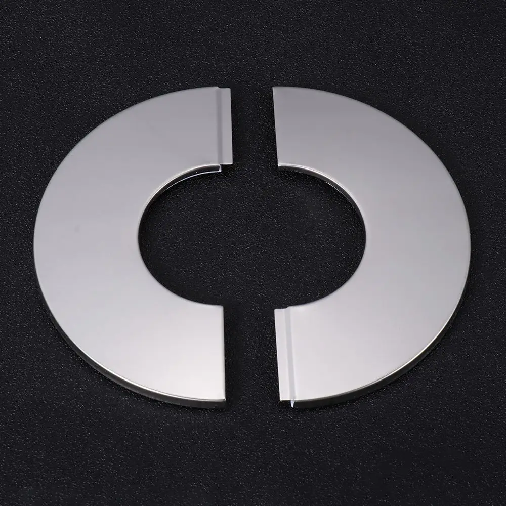 Conector autoadhesivo de decoración de grifo de acero inoxidable, cubierta de pared de tubería de agua con acabado cromado para ducha, accesorio de baño y cocina