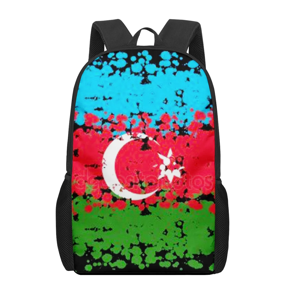 Mochila escolar con estampado de la bandera nacional de Marruecos para niños pequeños, bolso de hombro para niños y niñas, bolsas para libros