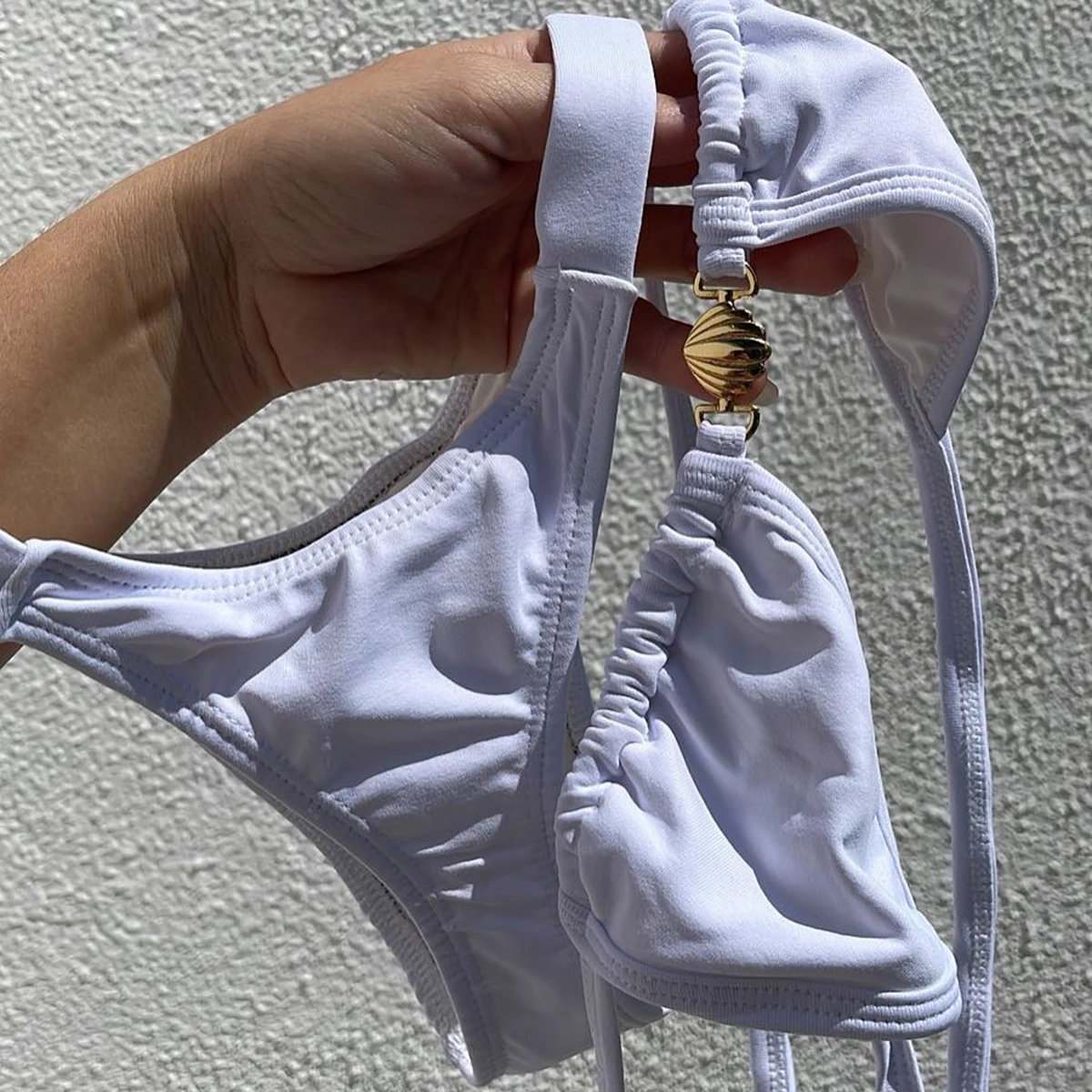 

2025 сексуальный женский купальник, женский купальник, стринги, однотонные бикини с эффектом пуш-ап, комплект бикини, купальный костюм, купальный костюм, пляжная одежда