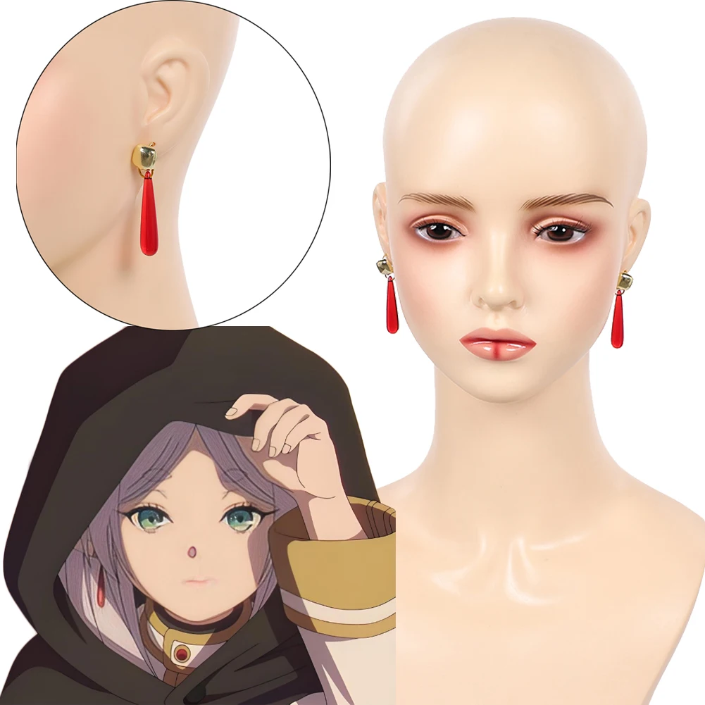 

Frieren аниме Sousou No Frieren косплей красные серьги аксессуары для костюмов наряды реквизит подарки Хэллоуин карнавал вечерние женские