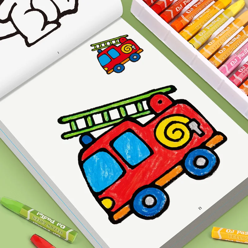 

Kids Cartoon Animal Drawing Book with Colorful Pages Fun Graffiti Coloring Book for Children