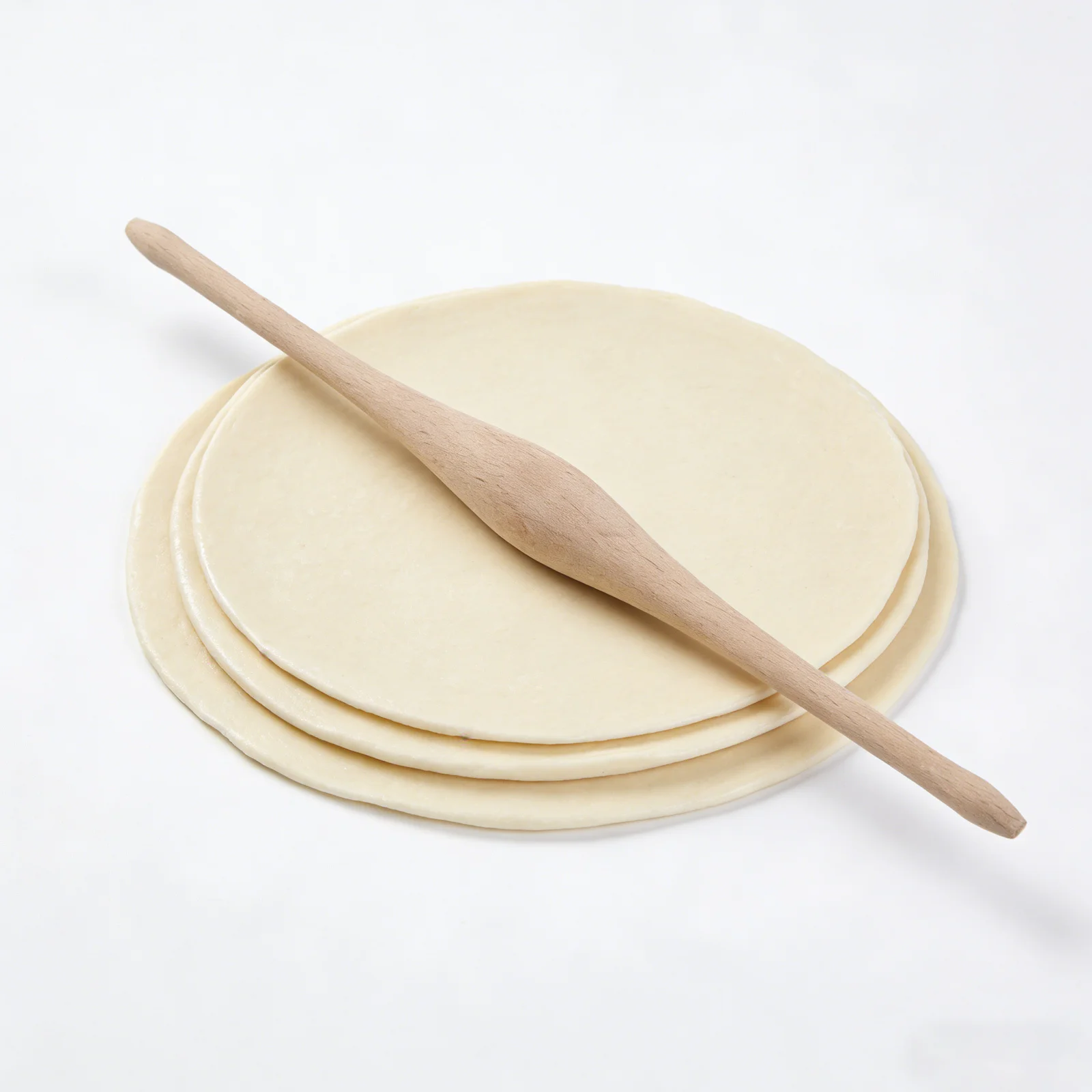 

Solid Wood Rolling Pin French Style Handheld Dough Roller Kitchen Tool for Baking Fondant Cookies Pizza Ravioli Pastry