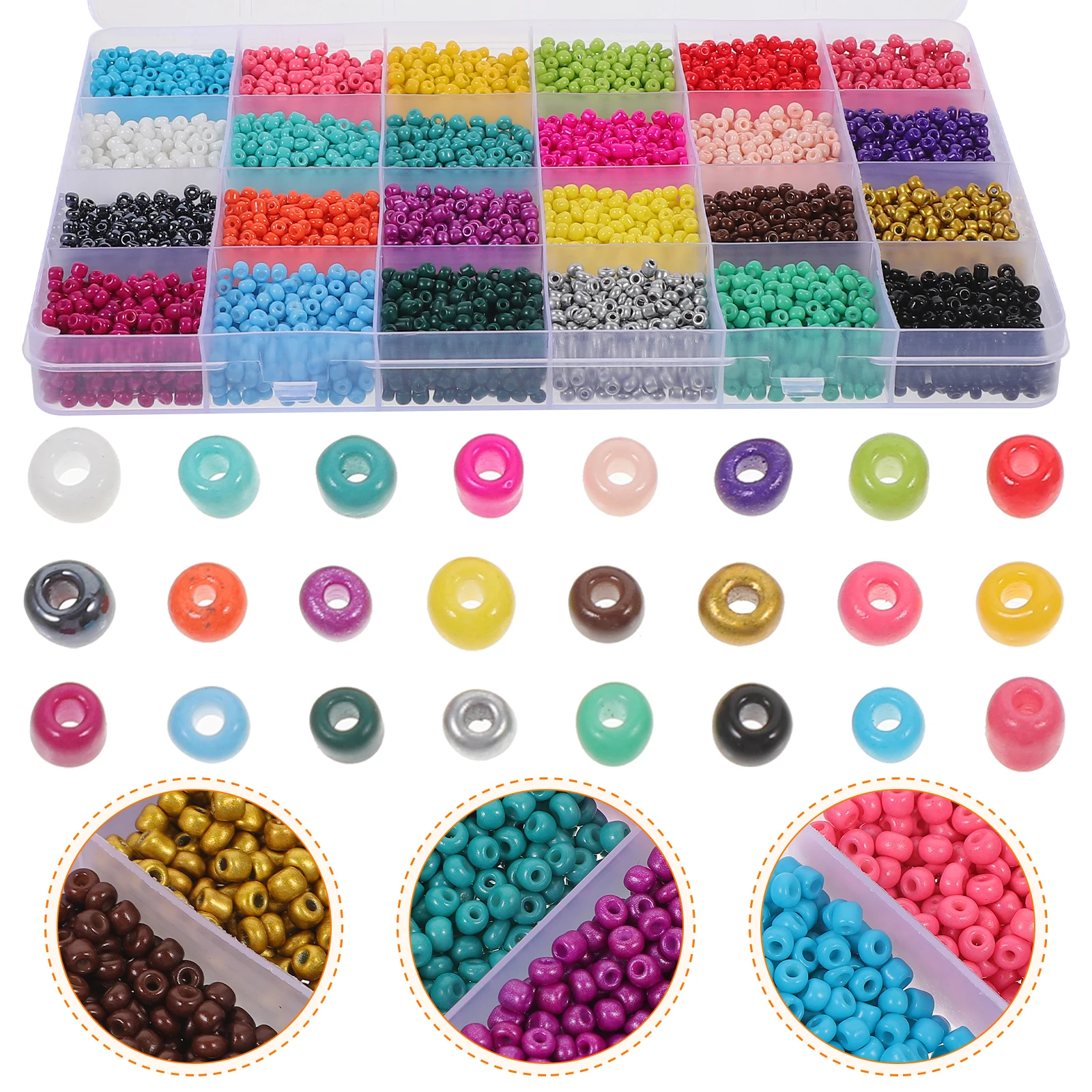 

Bead Glass Bracelet Necklace Accessories Beads Shaped for Jewelry Making Decorative Craft