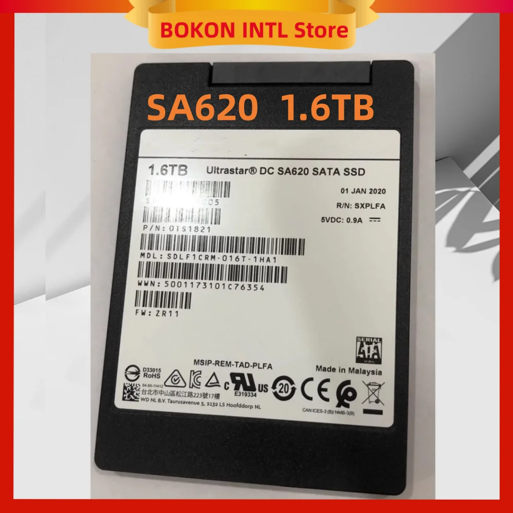 NEW SSD SA620 1.6T 800G 6Gb/s 2.5 Enterprise SATA Solid State Drive MLC Suitable for WD Western Digital Desktop Laptop