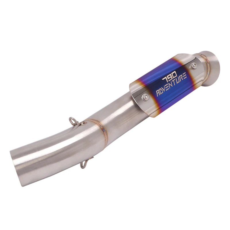 Picture 5: Motorcycle Exhaust For KTM790 KTM 790 890 Adventure R Rally Mid Link Pipe With Heat Shield Cover Modify Muffler Escape Moto Tube