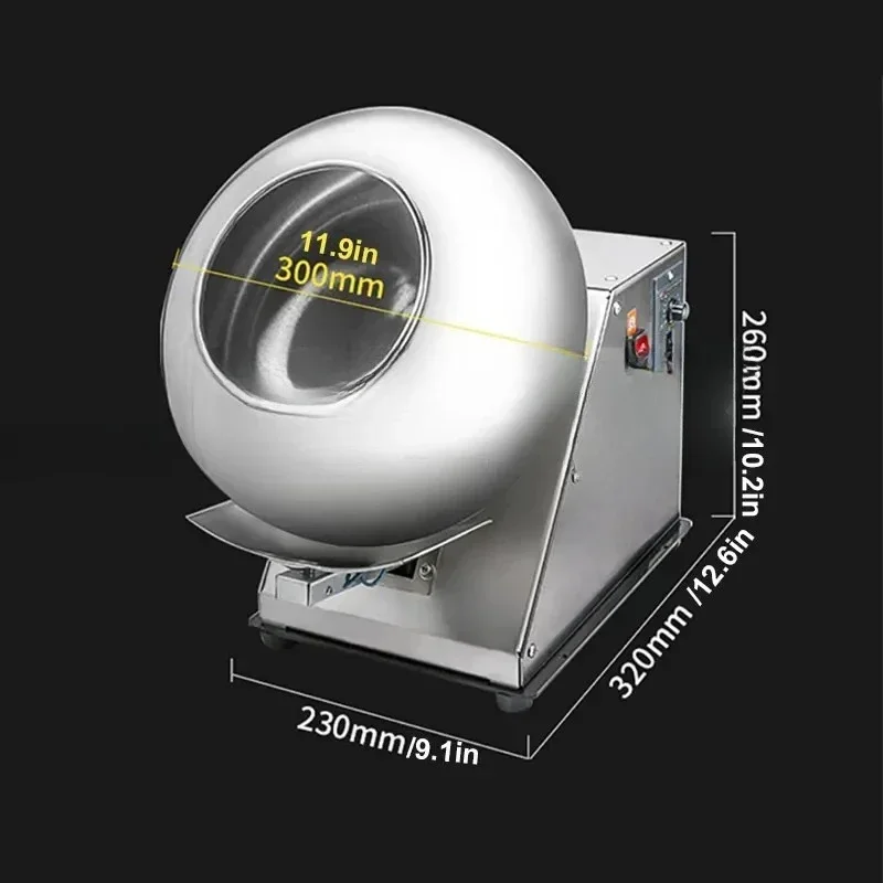 

Hot sales New Arrive Sugar Coating Pan Candy Polishing Machine 2-5kg/h Chocolate Coater Machine