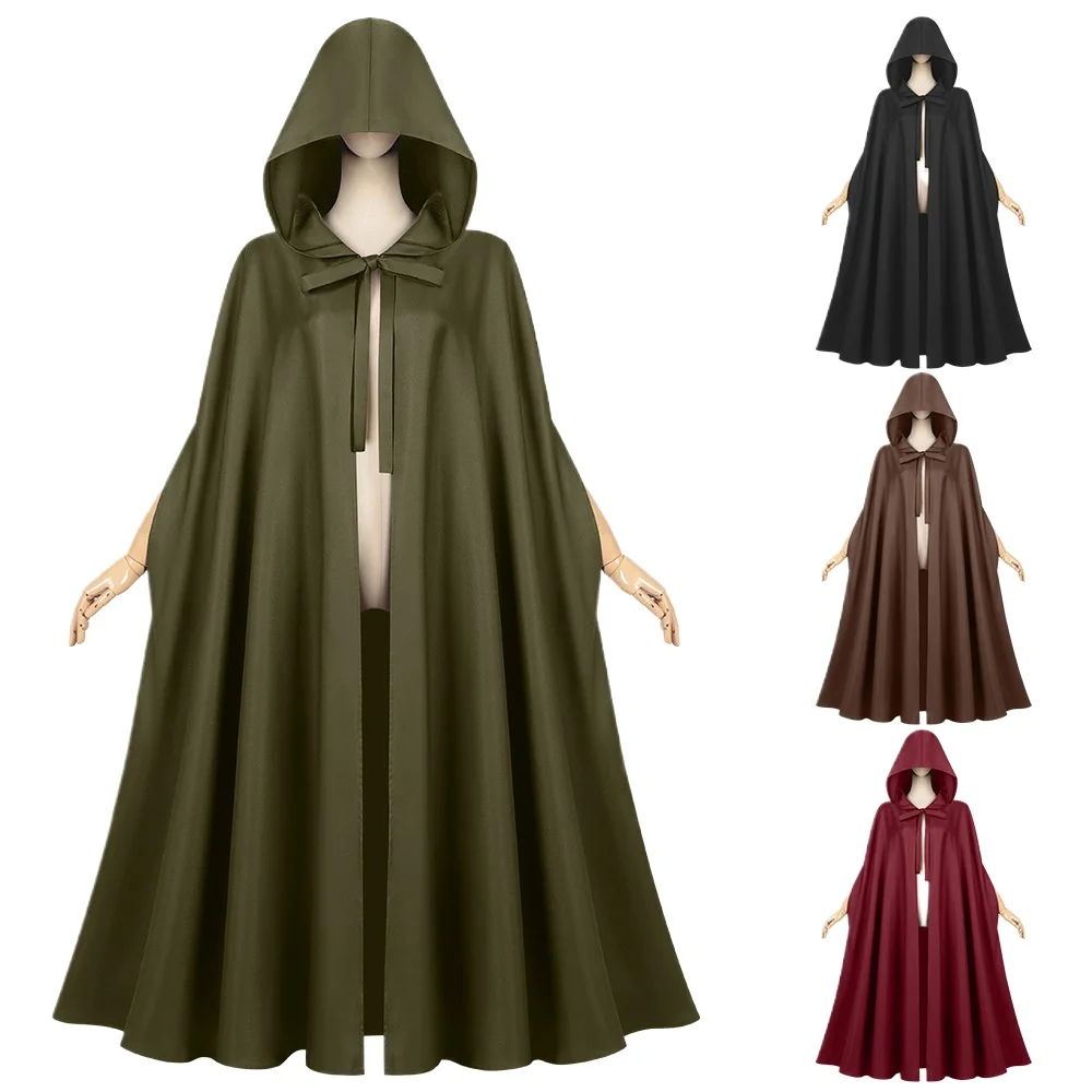 Anime Halloween Horror Charaktere Cosplay Kostüme Erwachsene Unisex Kapuzenumhang Samtumhang Mittelalter Hobbit Halloween Kostüm