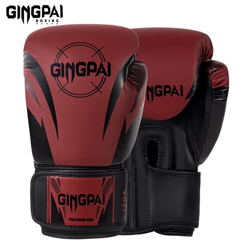 GINGPAI SPORT Боксерские перчатки 6/8/10/12/14/16 унций