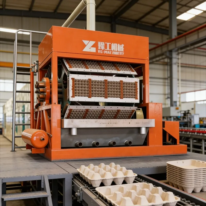 Customized Multifunctional Egg Tray Machine Change Mould To Make Fruit Tray or Cup Tray