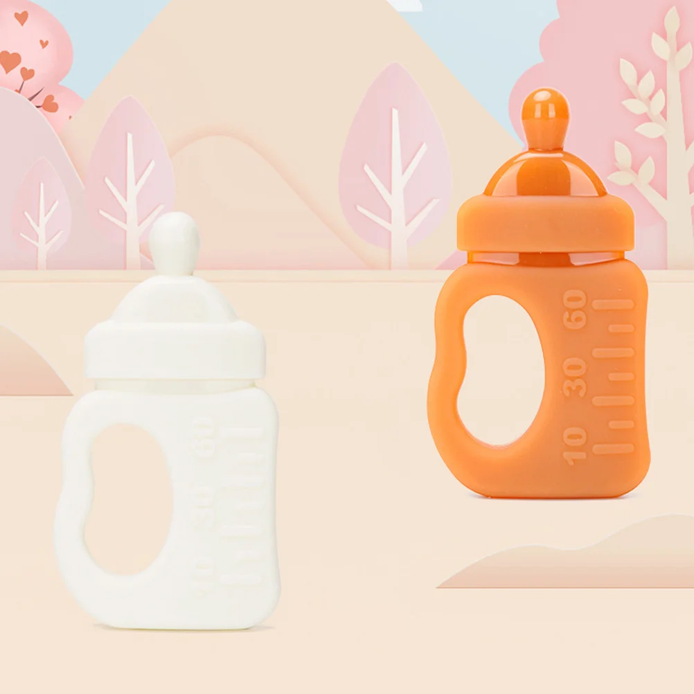 

2 шт., детские силиконовые прорезыватели, пустышка для прорезывания зубов для детей 0-12 месяцев, упражнения для жевания мышц, развитие навыков хватания