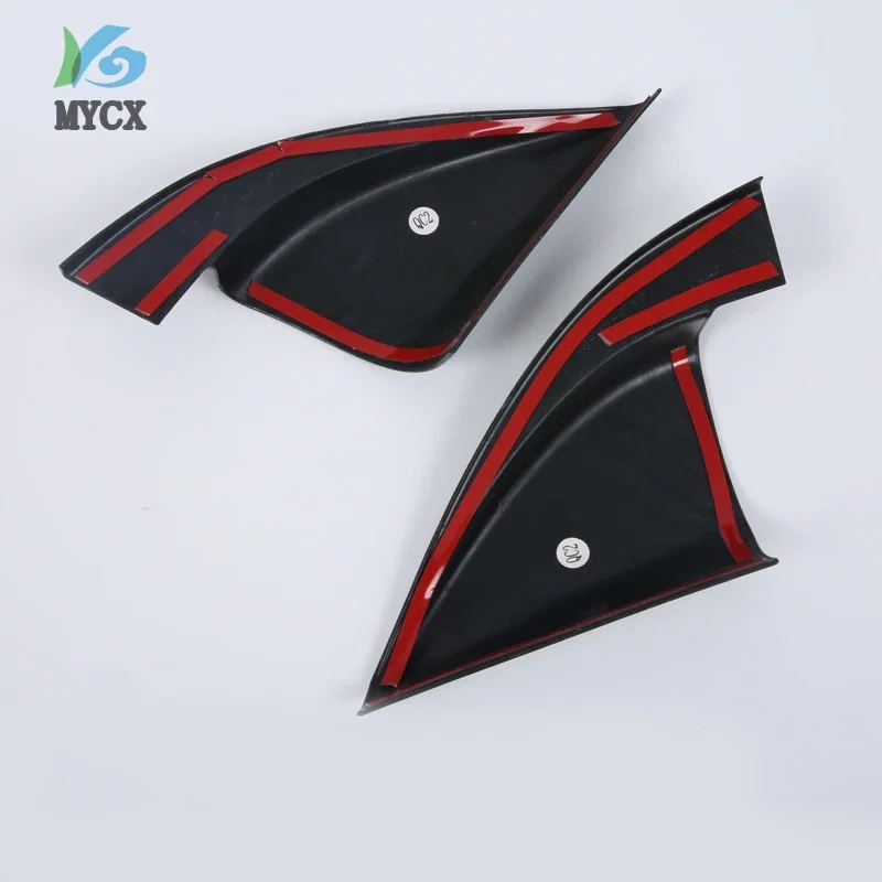 For Hyundai Kona Encino Kauai SUV 2018 2019 ABS Front Window Side Triangle Corner Cover Trim A Pillar Car Accessories styling