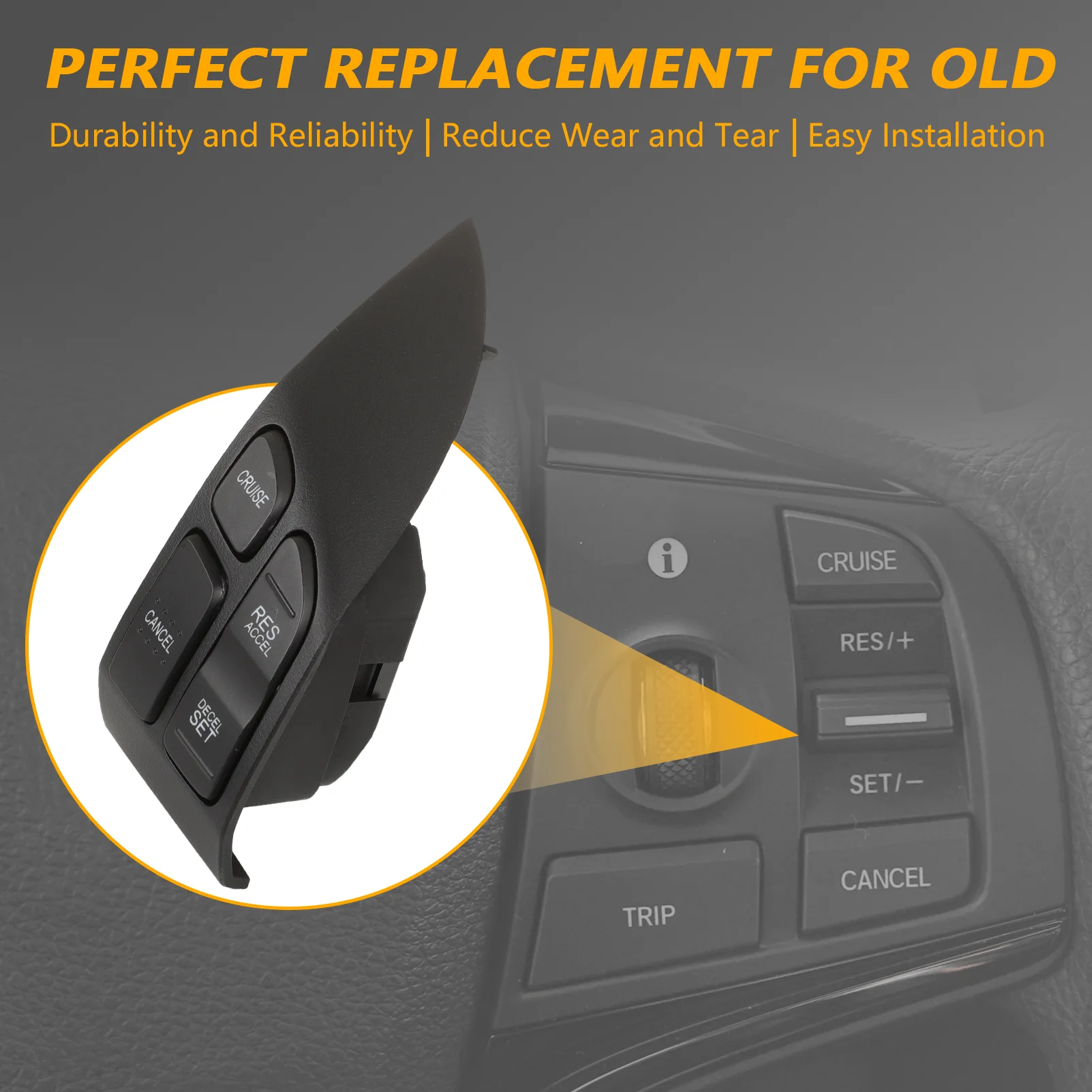 

Автомобильный круиз-переключатель постоянной скорости, кнопка управления звуком на рулевом колесе 36770SWAA01 для Honda CRV 2007-2011 36770-SWA-A01