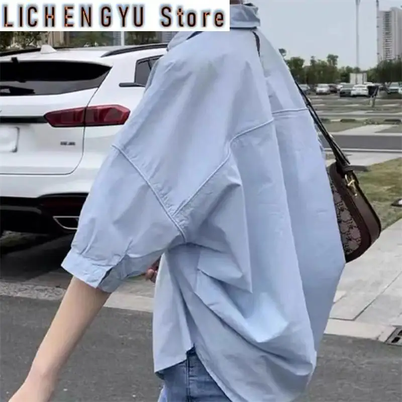 

Women Blouse Summer Design Sense Fashion Appear Thin Lady Shirt Comfortable Short Sleeve Versatile Short Ladies Tops