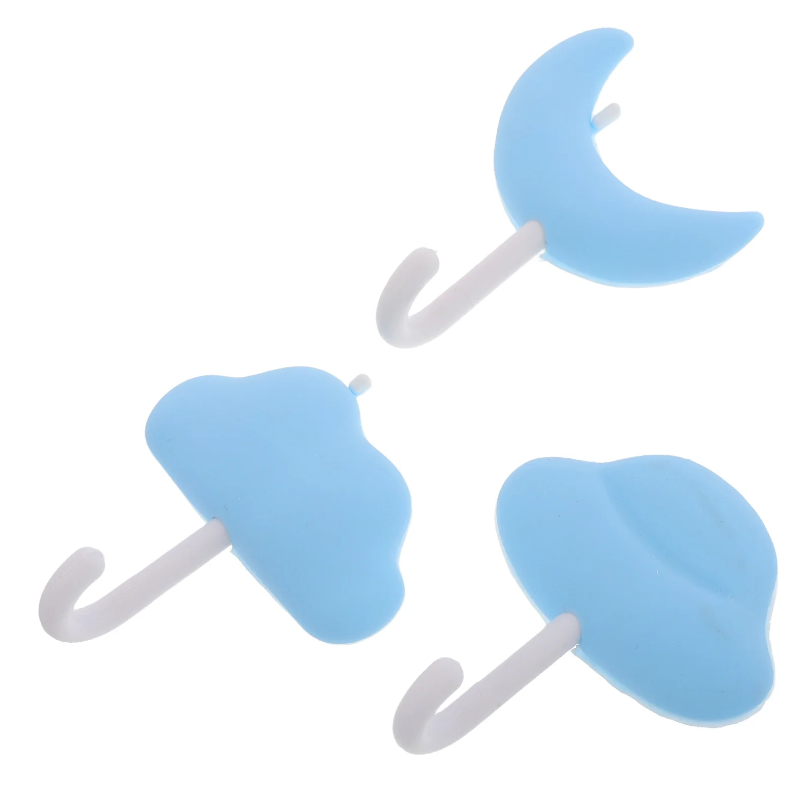 

3Pcs Non-Drilling Silicone Hooks Self-Adhesive Dorm Bathroom Nursery Multifunctional Strong Adhesive Stylish Minimalist Storage