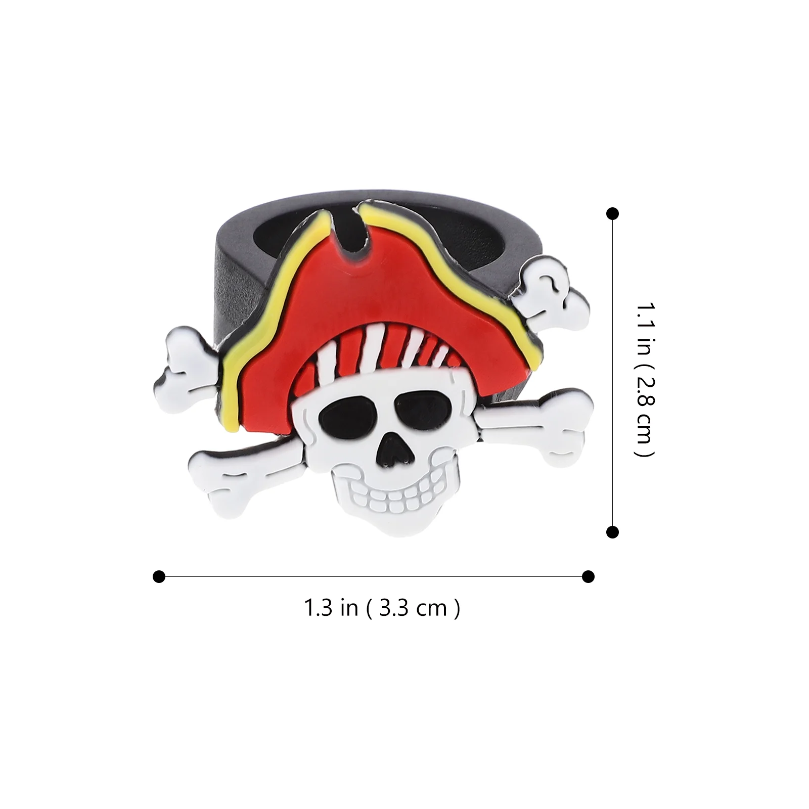 16 Pcs Children’s Children’s Children’s Toy Pirate Soft Rubber Ring Children's Creative PVC Knuckle Cartoon