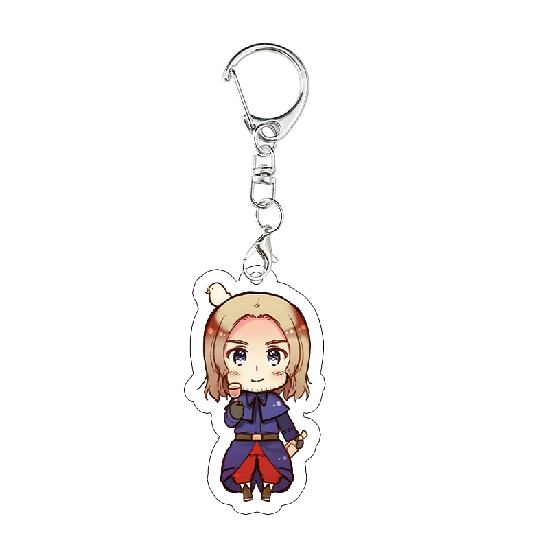 Hetalia Axis Powers Acryl-Schlüsselanhänger Frankreich Amerika Russland Kawaii Deko-Accessoires Schlüsselring Schultaschenanhänger Geschenke – Detail 6