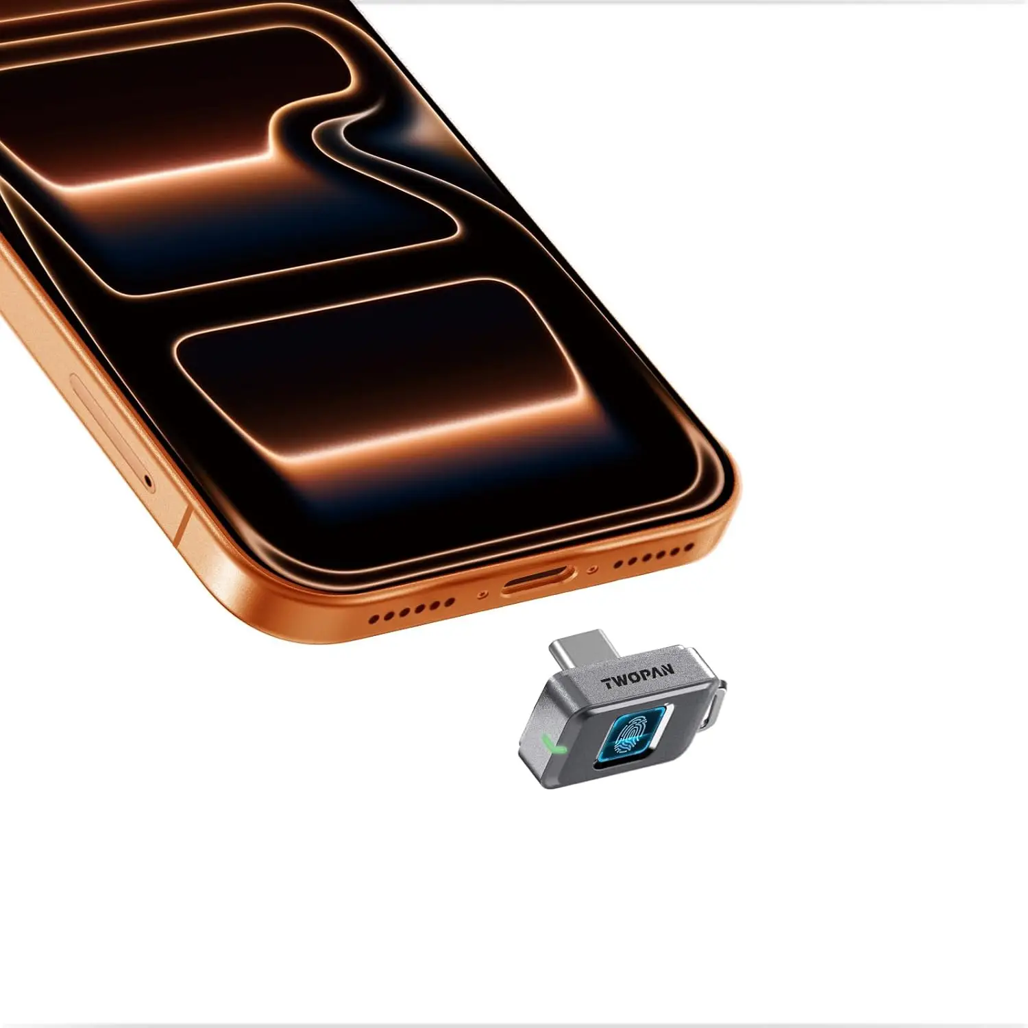 512GB Nano SSD with Fingerprint Lock, External Drive for iPhone 17/16/15, MacBook, iPad, Steam Deck, PS5