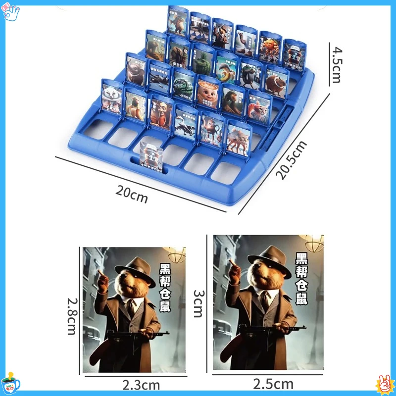 تخمين من أنا لعبة الإيطالية Brainrot لغز ورق مقوى لعبة Tung Tung Sahur Tralarero Tralala شخصين التفاعلية