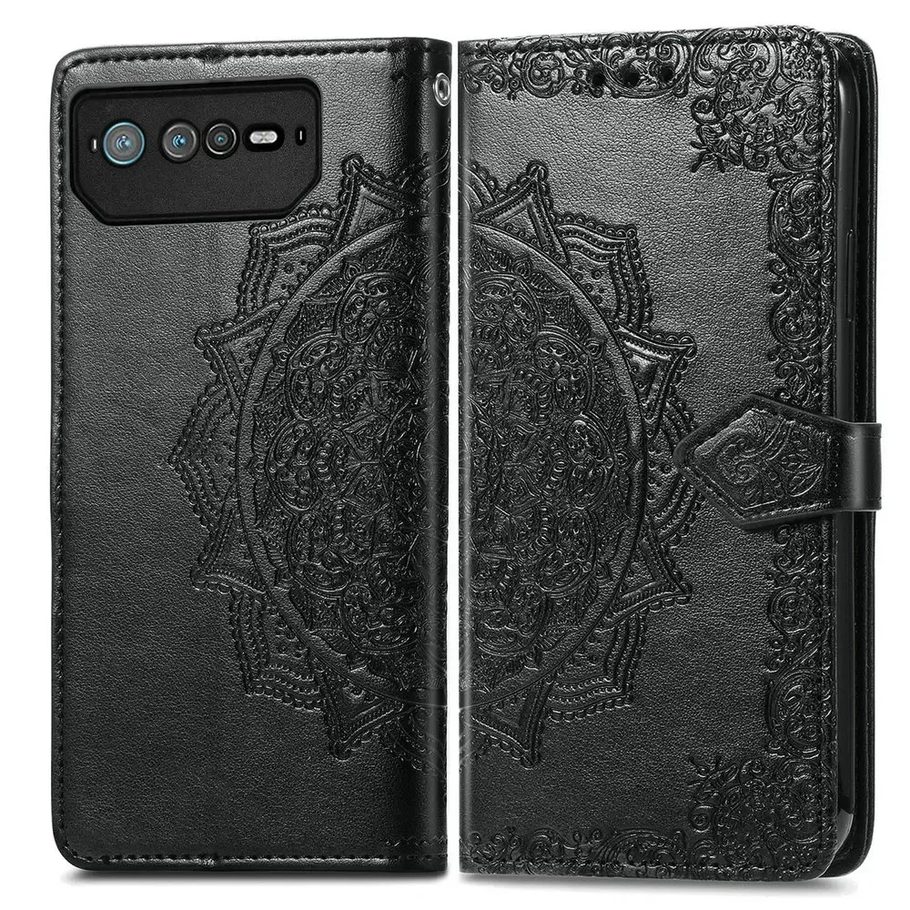 For Asus Rog Phone 6 Pro 7 Ultimat 6D Case 3D Mandala Wallet Magnet Book Cover Rog Phone6 Case Rog6 D Phone7 Leather Card Funda