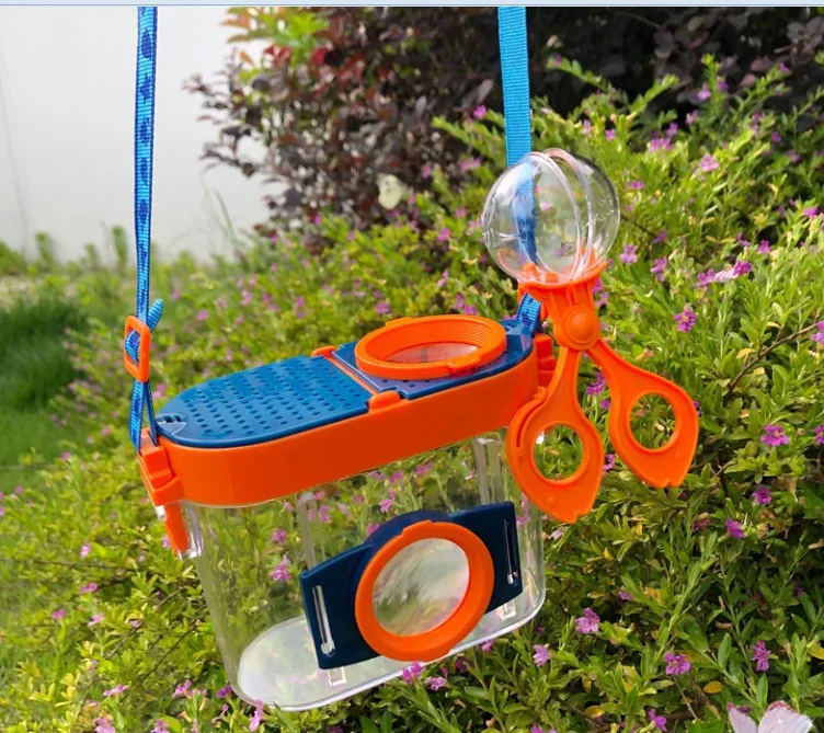 

Children's insect observation box feeding magnifying glass butterfly specimen tadpole collector collection box outdoor adventure