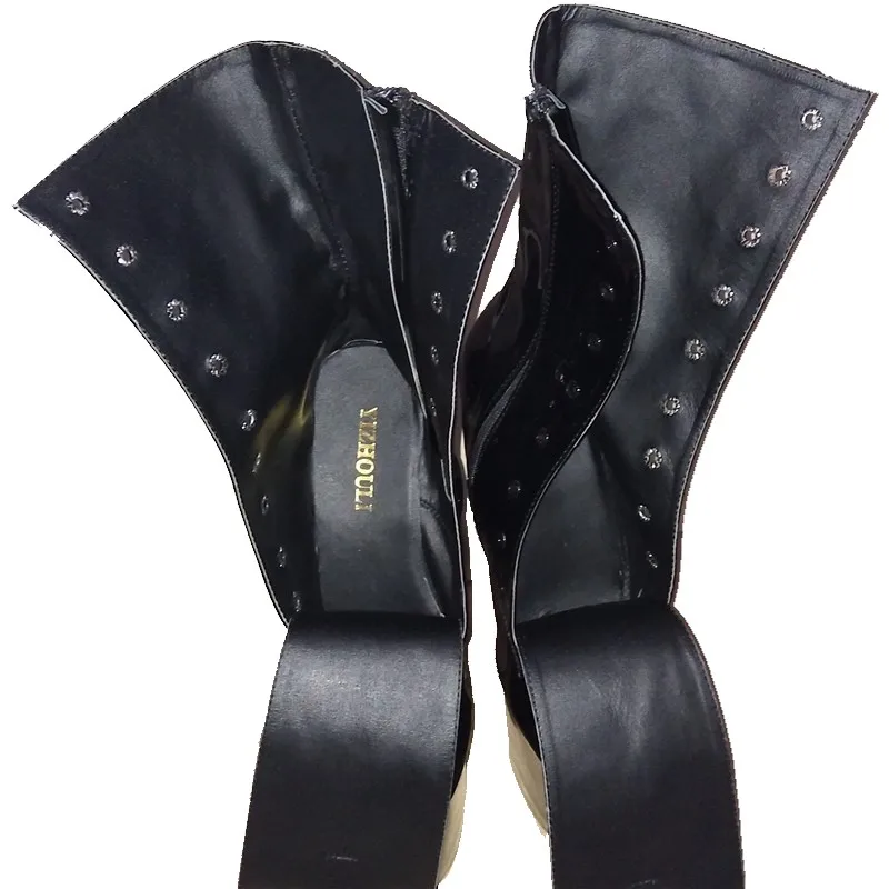 Fashion Sexy Knight Female 9 inch High heel Platform ankle Boots for Women autumn winter Shoes 20-26CM pink pole Dancing Boots