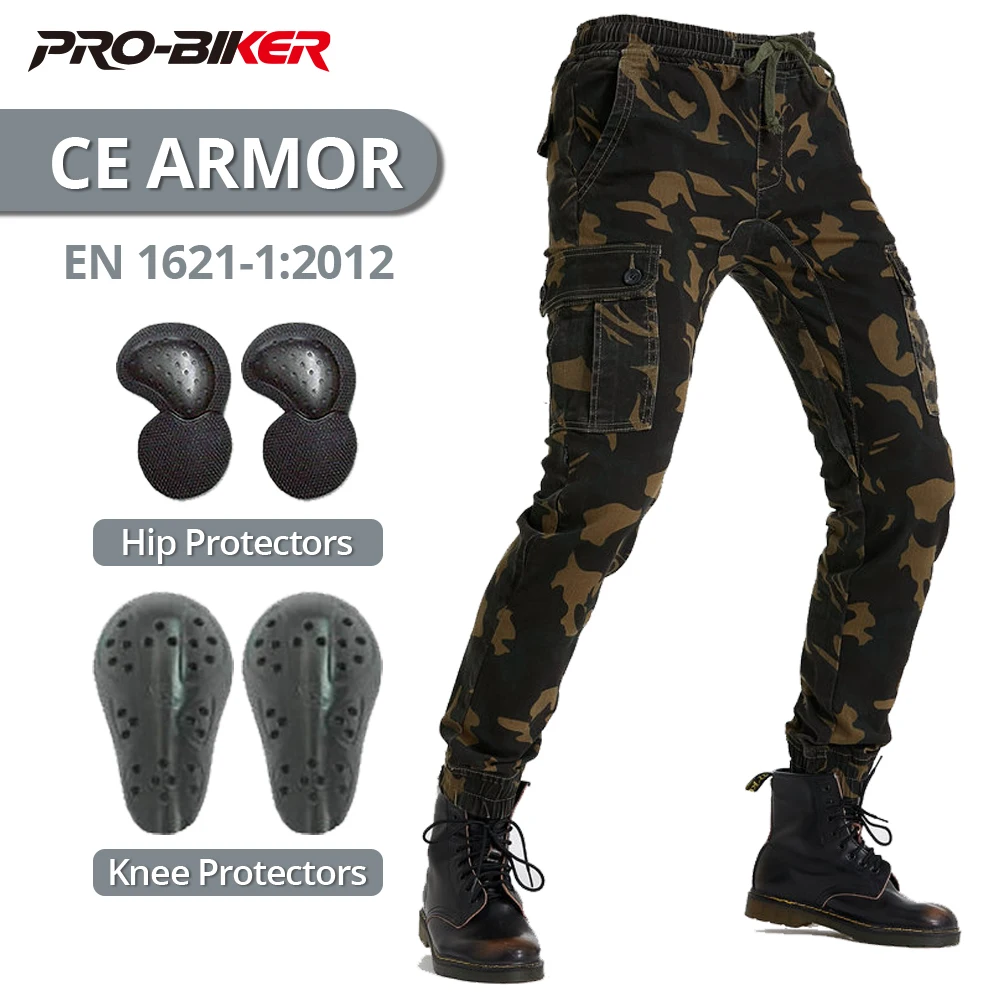 

Motorcycle Pants With CE Protective Pads Four Seasons Outdoor Motocross Riding Pants Anti-Fall Wear-Resistant Motorbike Pants