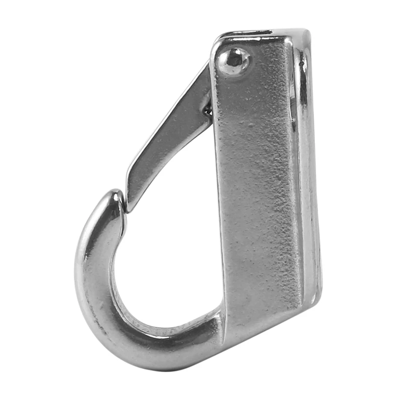 Marine Boat Fender Hooks Stainless Steel Spring Snap Type Fender Fending Hook Hanger 2 Pcs image 3