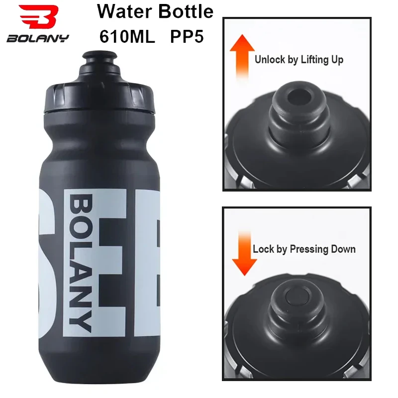 

BOLANY 610ML Bicycle Water Bottle Outdoor Cycling Portable Large Capacity Bottle Cap Sport Water Bottle Outdoor Cycling Supplies