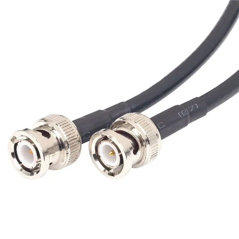 4Pcs 1 Meter BNC Extension Cable RG-58 BNC Male To BNC Male Coaxial Cable Rg58a/U 50Ohm RF Adapter Extension Cable