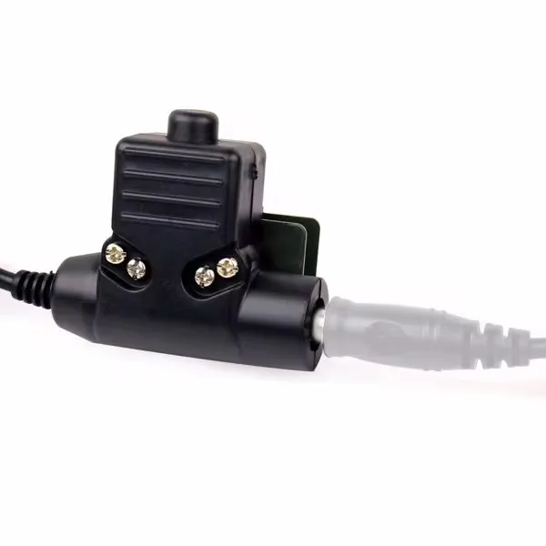 Z-TAC U94 PTT Cable Plug  Military Adapter Talkie Headset Airsoft Z113 for Hytera Walkie Talkie PD780/PD700G/580/788/782/785