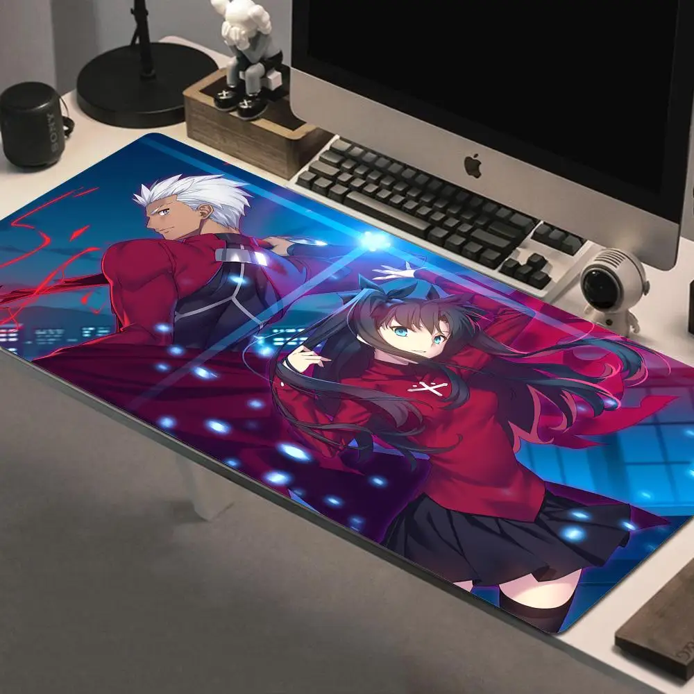 

Fate Stay Night Mouse Pad Anime Grand Order Saber Toosaka Rin Ruler Mousepad Computer Keyboard Pad Manga Accessories Desk Mat