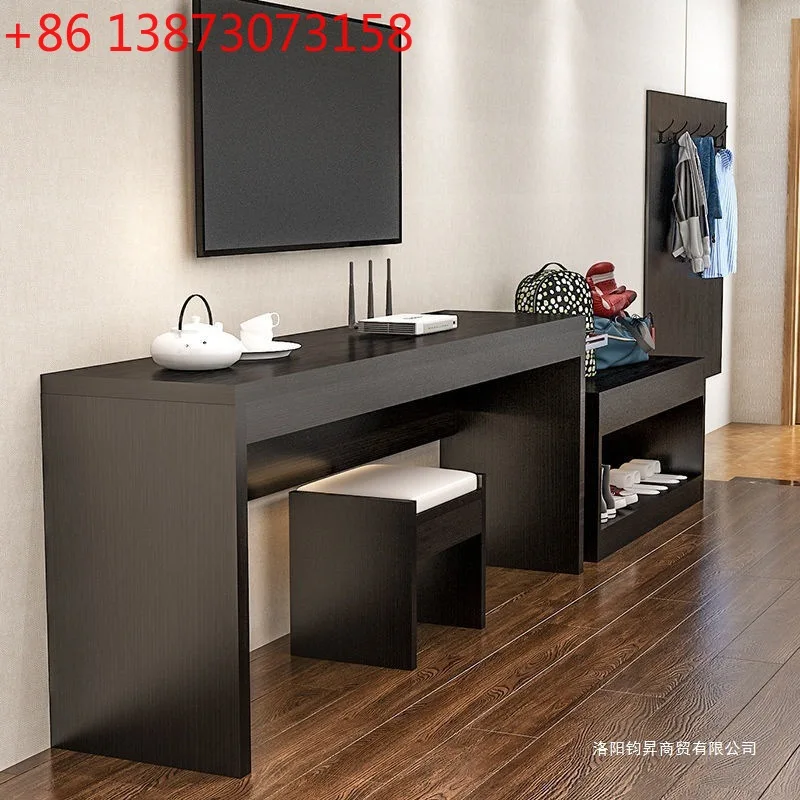 

Hotel furniture TV cabinet combination standard room full set hotel luggage cabinet desk hotel TV cabinet