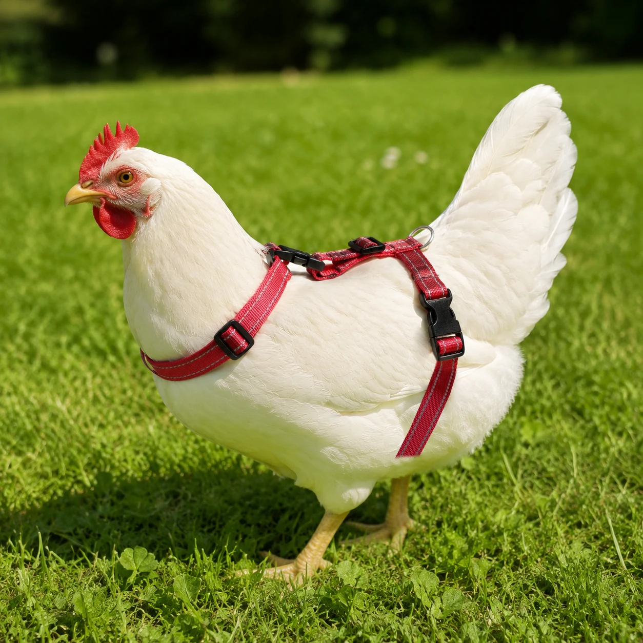 Chicken Vest Pet Outdoor Chicken Walking Harness Durable Wear Resistant Anti Lost Reflective Adjustable Anti‑Escape
