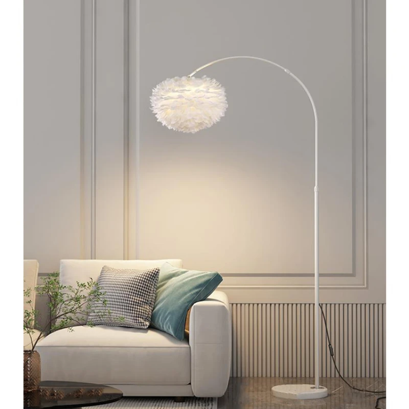 

Fishing lamp floor lamp living room bedroom bedside lamp ins wind sofa luxury minimalist modern