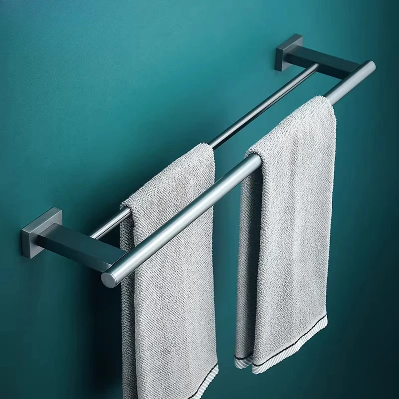 

Brass Towel Bar Bathroom Single Double Bar Towel Rack Storage Wall Rack