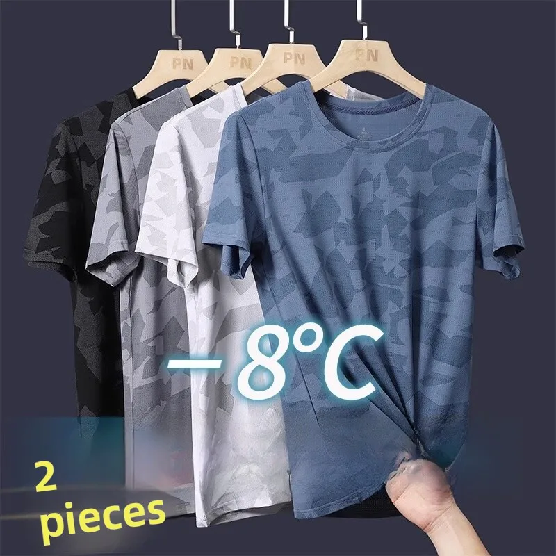 Workwear Ice Silk Loose Fit Ultra-Thin Short Sleeve T-Shirt for Women Breathable Comfortable Polyester Fiber Summer Top