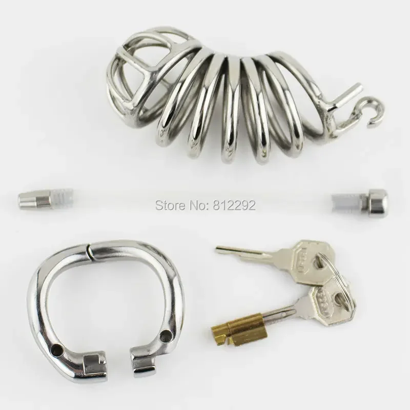 Male Chastity Urethral with Removable Silicone Urethral Sound Extended Version Cock Cage New Ring Adult Chastity Device Sex Ring