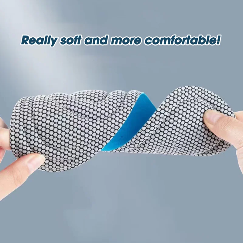 Memory Foam Insoles for Shoes Men Women Nano Antibacterial Massage Sport Insole Feet Orthopedic Cushion Running Shoe Sole