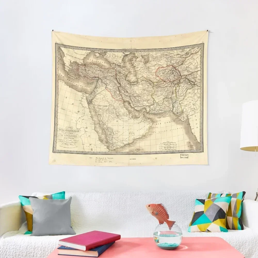 

Map of the Middle East (1842) Tapestry Wall Mural Room Decorating Aesthetic Aesthetic Home Decor Bedrooms Decor Tapestry