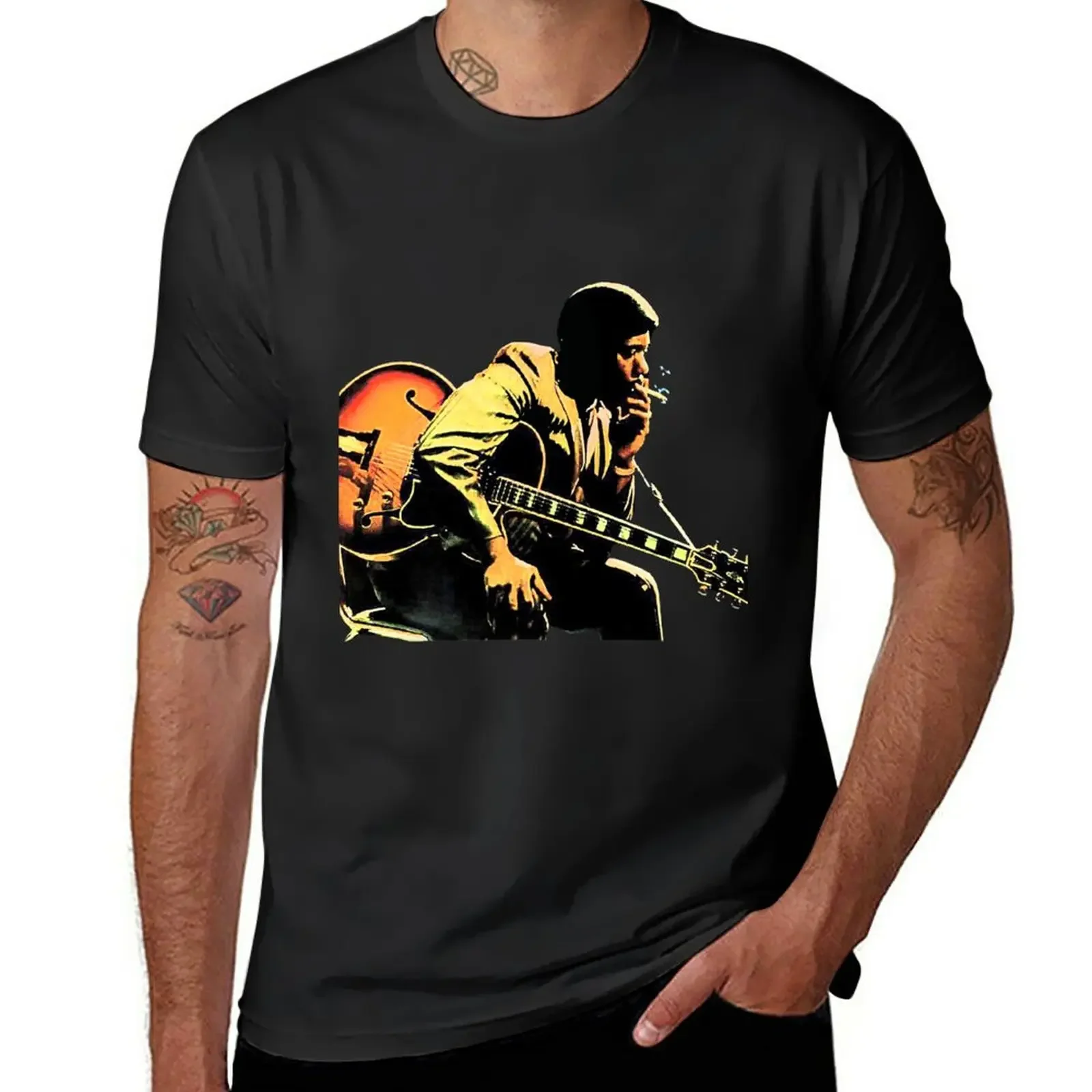 2024 spring and fall t shirt New Wes Montgomery legend aesthetic men T-Shirt short sleeves pure cotton tops casual streetwear